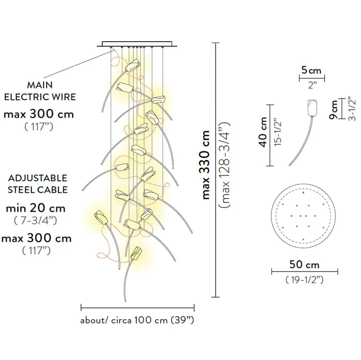 Slamp Tulip 14 Round LED Suspension