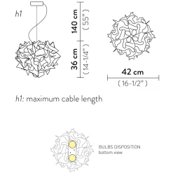 Slamp Veli Couture Suspension