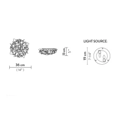 Slamp Veli Foliage Ceiling / Wall Mini