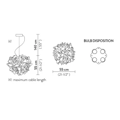 Slamp Veli Foliage Suspension Large