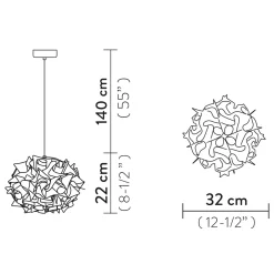 Slamp Veli Mini Single Couture Suspension