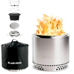Solo Stove Bonfire 2.0 Feuerschale mit Standfuß & Surround, Premium-Set