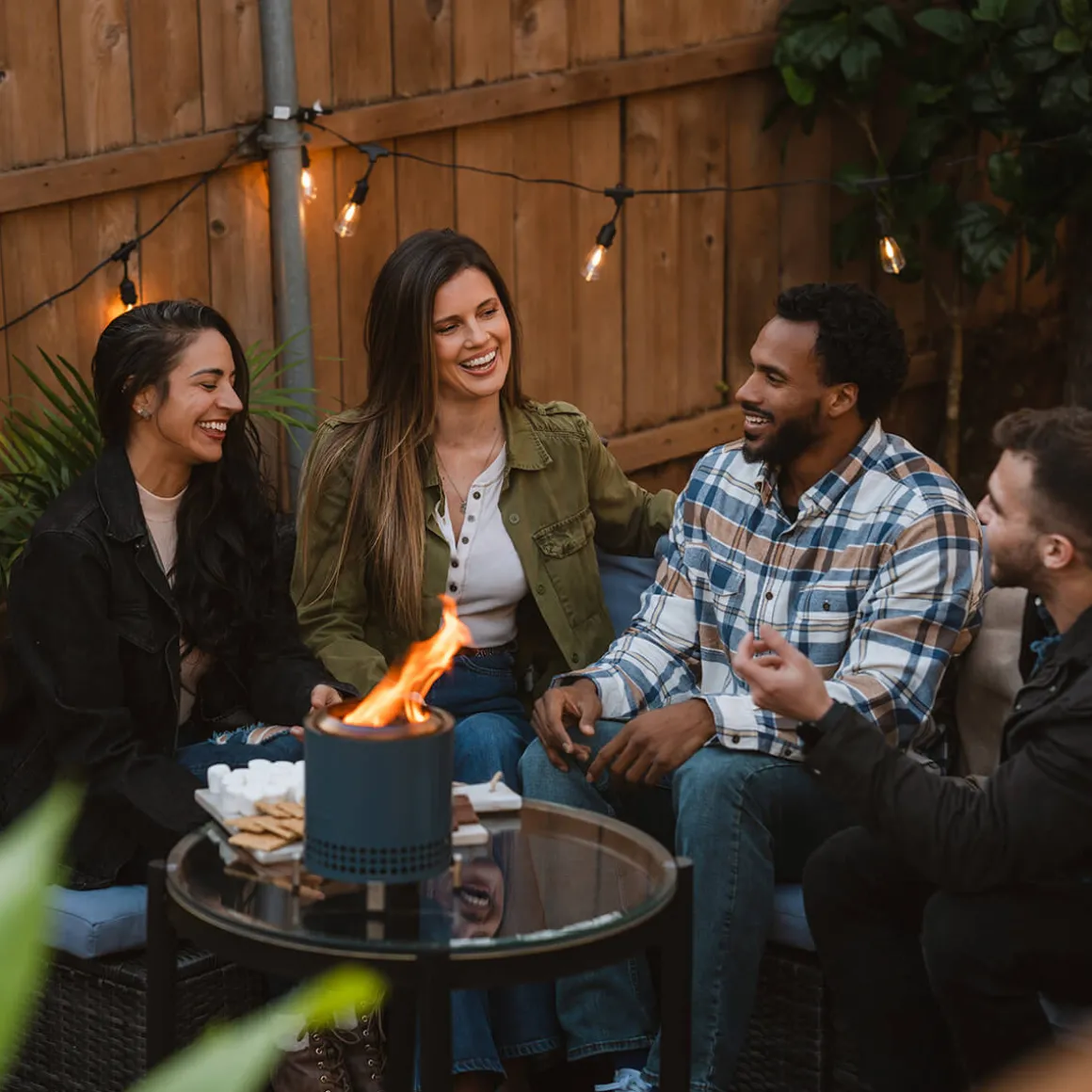 Solo Stove Mesa XL Tischfeuer & Tischkamin, inkl. Mini Brennholz Buche