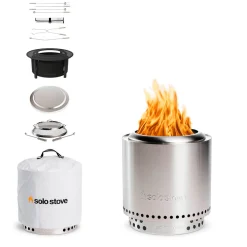 Solo Stove Ranger 2.0 Feuerschale mit Standfuß & Surround, Premium-Set