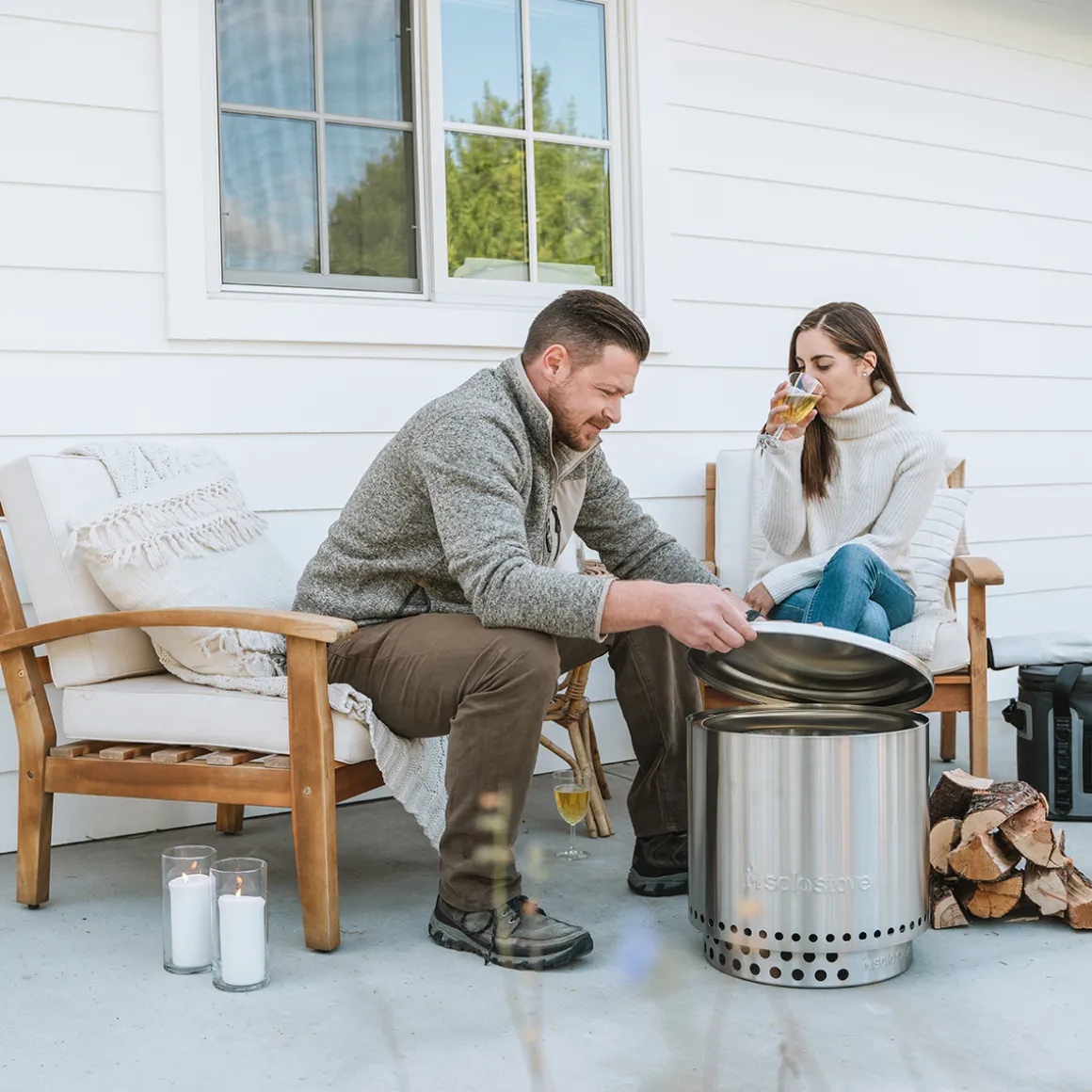 Solo Stove Ranger 2.0 Feuerschale mit Standfuß & Surround, Premium-Set
