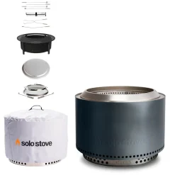 Solo Stove Yukon 2.0 Feuerschale mit Standfuß & Surround, Premium-Set