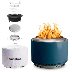 Solo Stove Yukon 2.0 Feuerschale mit Standfuß & Surround, Premium-Set