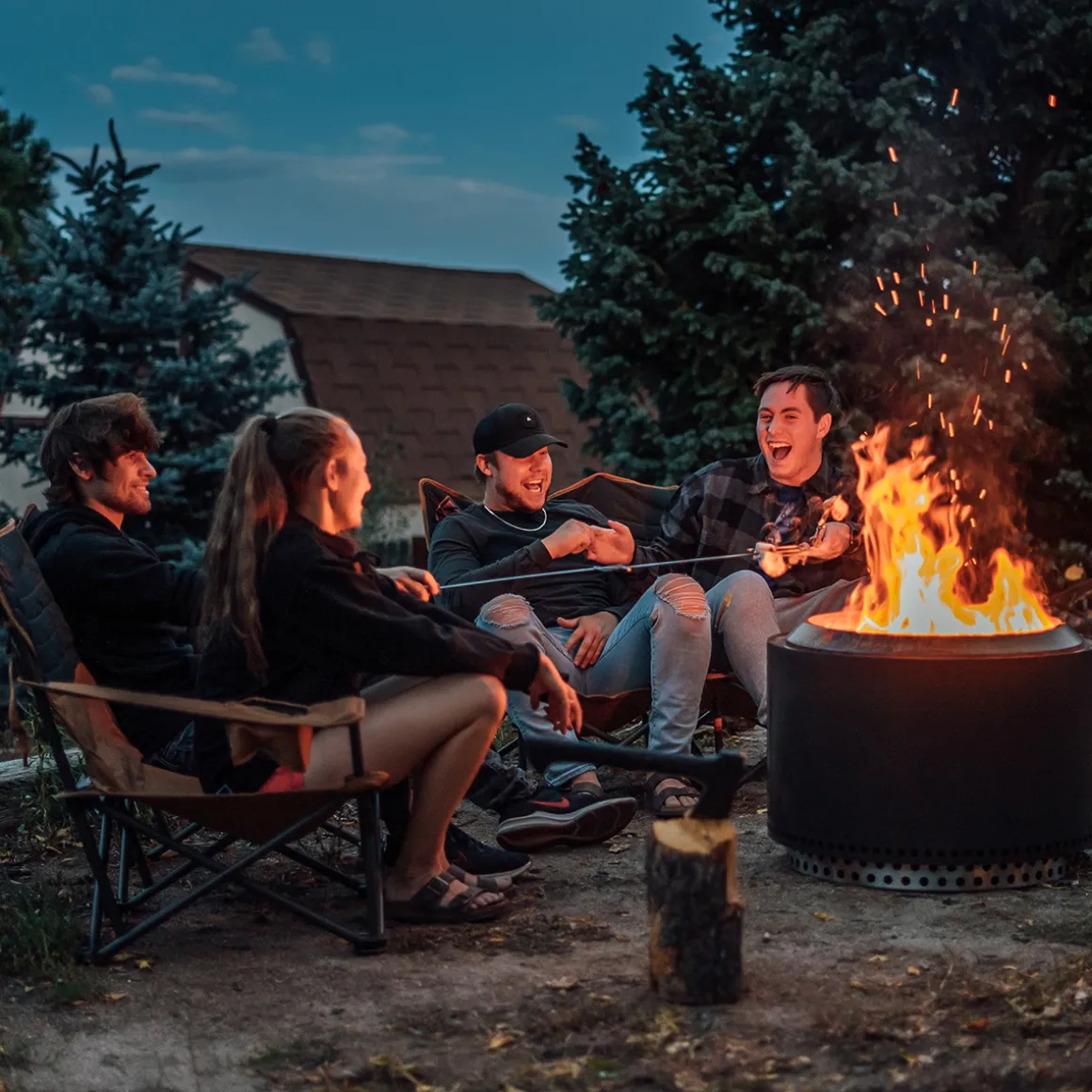 Solo Stove Yukon 2.0 Feuerschale mit Standfuß, Garten-Set