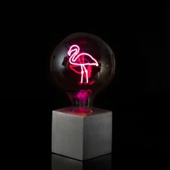 Sompex Cubic Tischleuchte Aluminium, mit Motiv Leuchtmittel