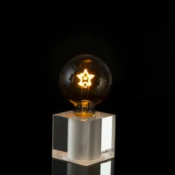 Sompex Cubic Tischleuchte Acryl, mit Motiv Leuchtmittel