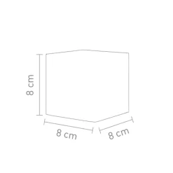 Sompex Cubic Tischleuchte Acryl, mit Motiv Leuchtmittel