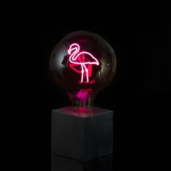 Sompex Cubic Tischleuchte schwarz, mit Motiv Leuchtmittel