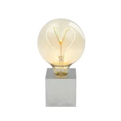 Sompex Herz LED Filament Globelampe E27 Amber, 1,5 W, 2000 K