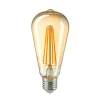 Sompex LED Filament Edison Lampe Rustika E27 Gold, 4,5 W, 2500 K, dimmbar