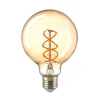 Sompex LED Filament Globelampe Curved E27 Gold, 4 W, 1800 K, dimmbar