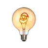 Sompex Santa LED Filament Globelampe E27 Amber, 1,5 W, 2000 K