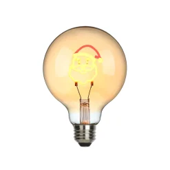 Sompex Santa LED Filament Globelampe E27 Amber, 1,5 W, 2000 K