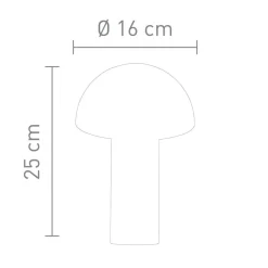 Sompex Svamp LED Akkuleuchte