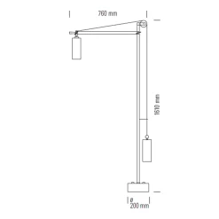 Tecnolumen BH 23 Bauhaus Stehleuchte