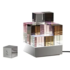 Tecnolumen Cubelight move LED Tischleuchte, mit Funksteuerwürfel