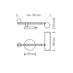 Tecnolumen DS 28 Klavierleuchte