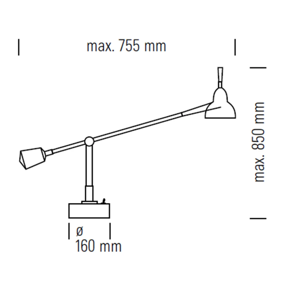 Tecnolumen EB 28 Schreibtischleuchte