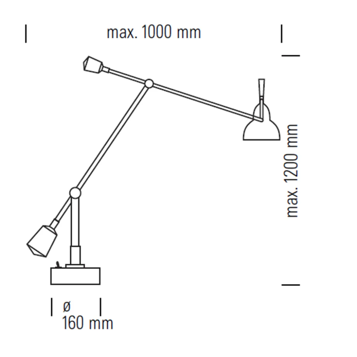 Tecnolumen EB 27 Schreibtischleuchte