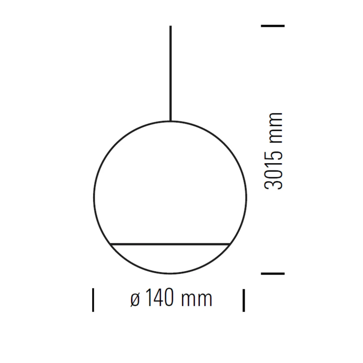 Tecnolumen Trabant Pendelleuchte, Ø: 14 cm