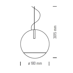 Tecnolumen Trabant Pendelleuchte, Ø: 18 cm
