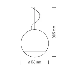 Tecnolumen Trabant Pendelleuchte, Ø: 16 cm