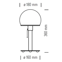 Tecnolumen Wagenfeld Tischleuchte WA 24