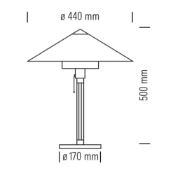 Tecnolumen Wagenfeld WG 27/28 Tischleuchte