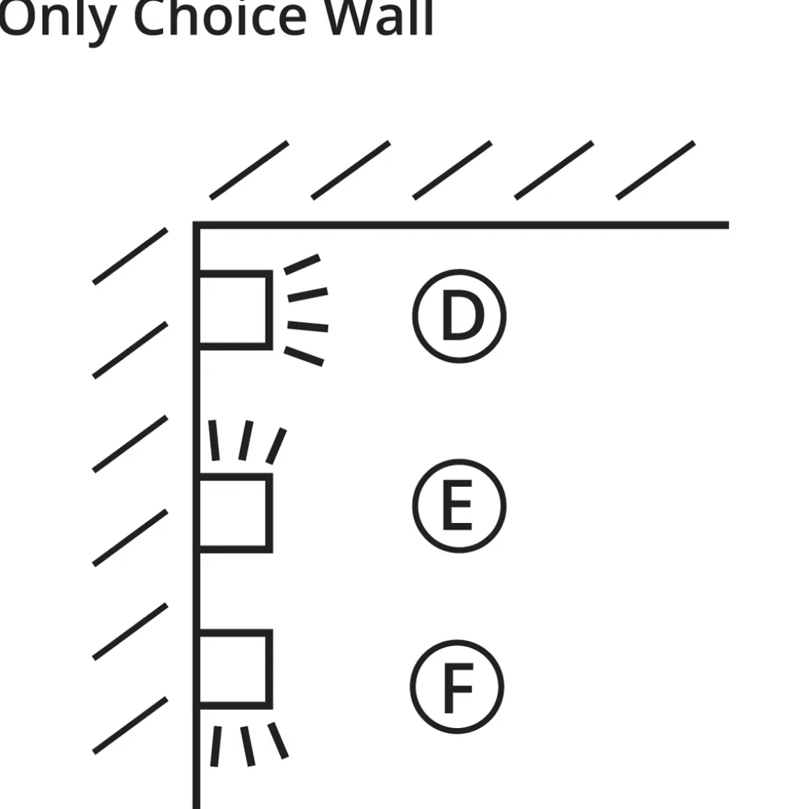 Top Light Only Choice Wall Wandleuchte, 60 cm