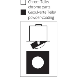 Top Light Puk Inside Einbauleuchte rund, Gehäuse