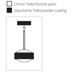 Top Light Puk Maxx Drop Solo Pendelleuchte, Gehäuse
