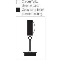 Top Light Puk Maxx Hotel Wandleuchte, 30 cm, Gehäuse