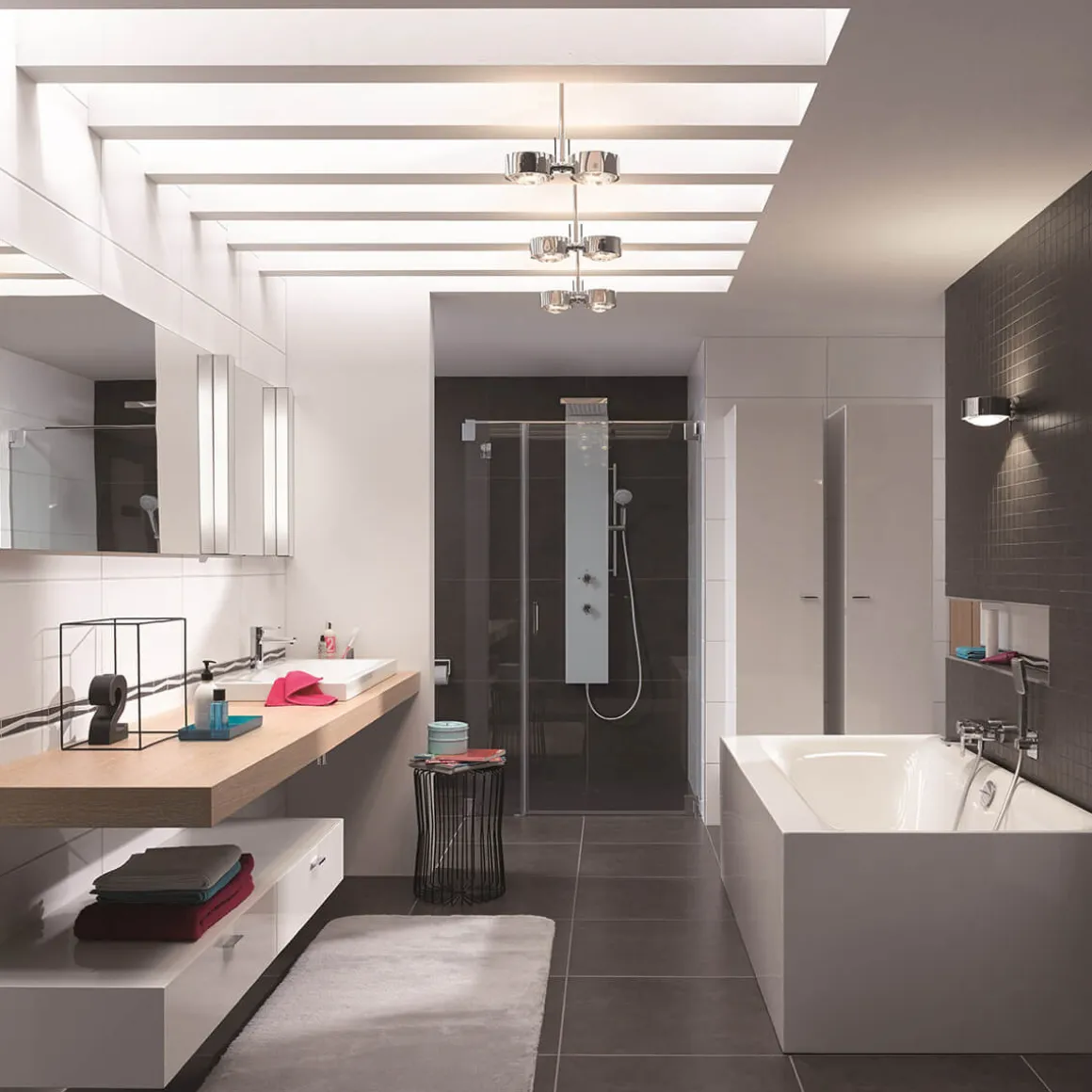 Top Light Puk Maxx Side Twin Ceiling LED Deckenleuchte, 20 cm, Gehäuse