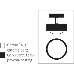 Top Light Puk Maxx Turn LED Up & Down Deckenleuchte, Gehäuse