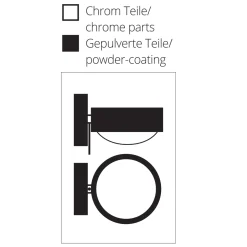 Top Light Puk Maxx Wall + LED Wandleuchte, Gehäuse