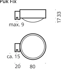 Top Light Puk Mini Fix Klemmleuchte, Gehäuse