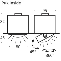 Top Light Puk Mini Inside Twin Einbauleuchte, Gehäuse, Auslaufmodell