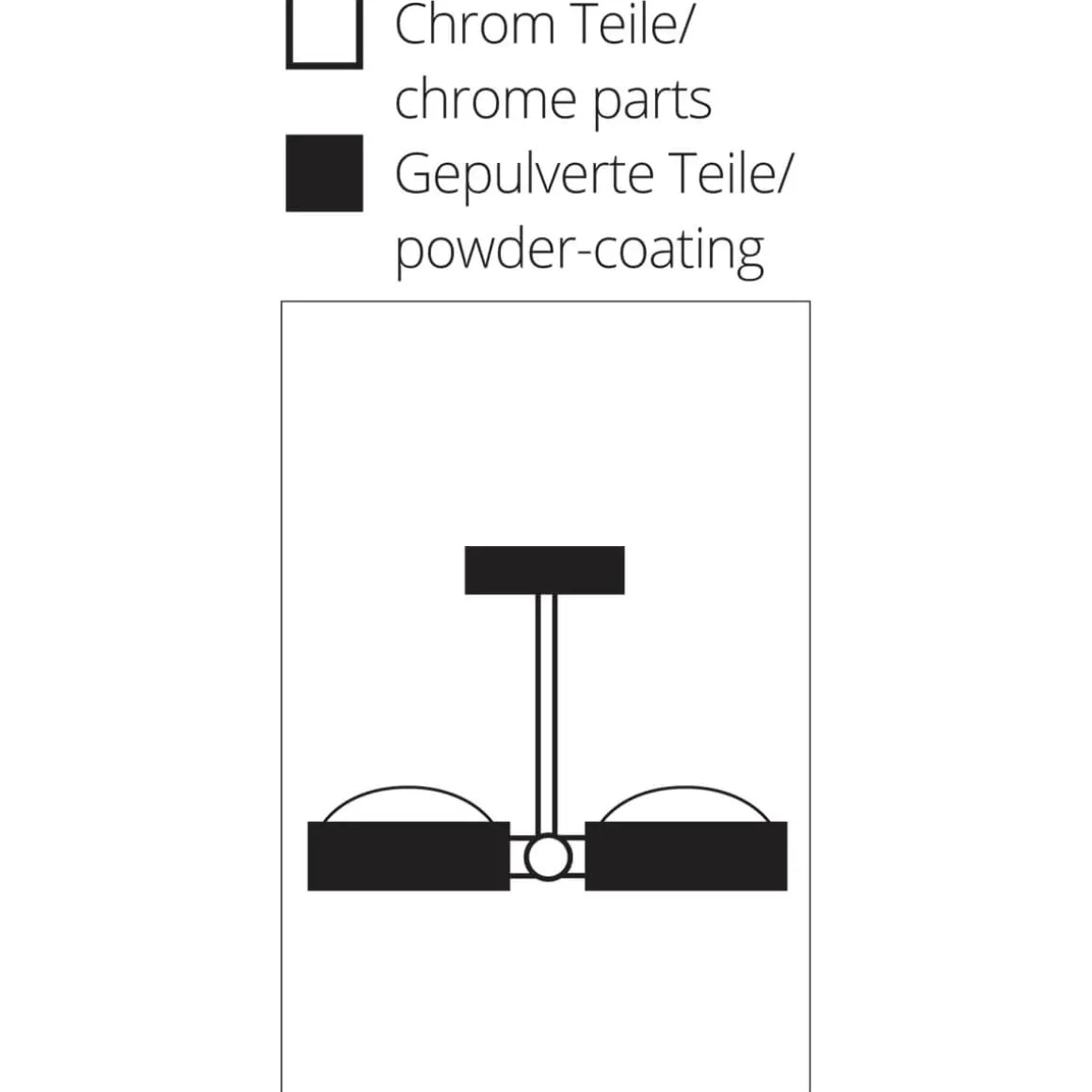 Top Light Puk Mini Side Twin Ceiling Deckenleuchte, 10 cm, Gehäuse