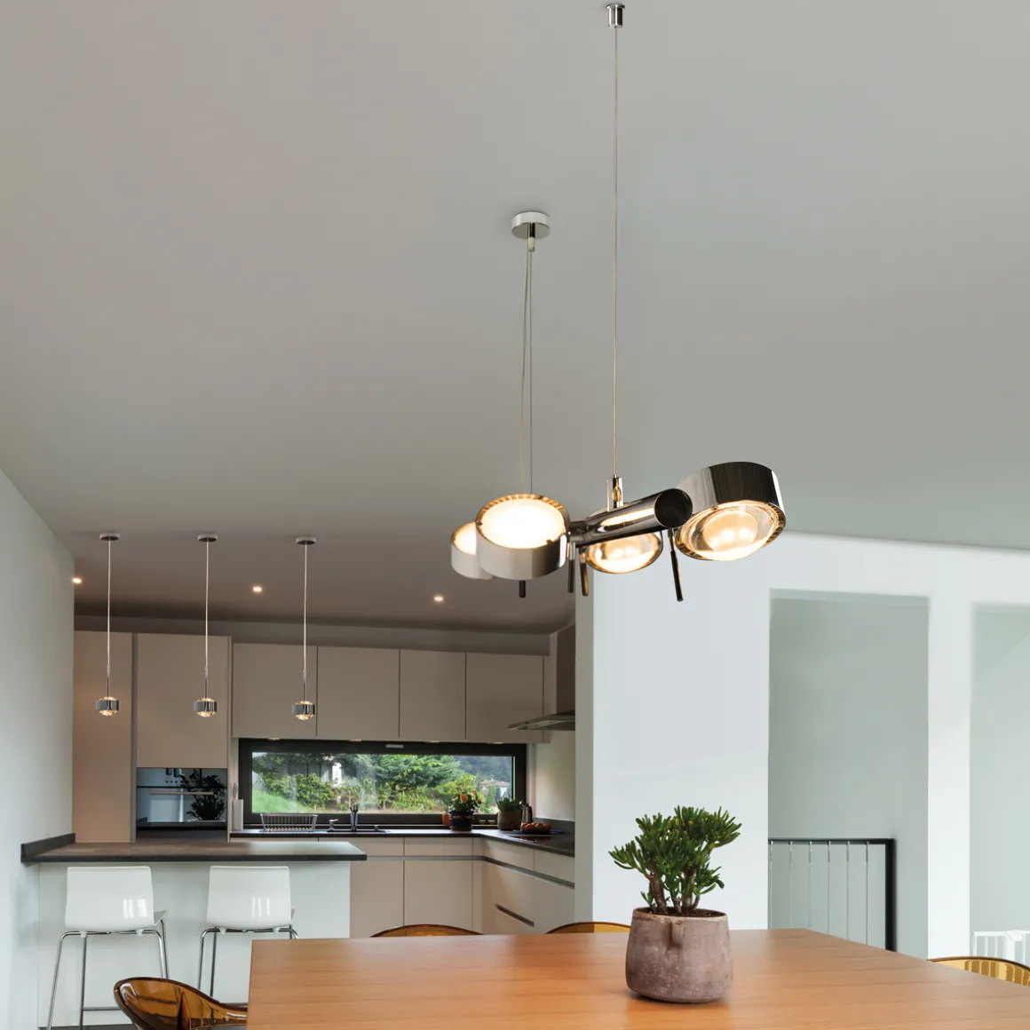 Top Light Puk Quartett LED Pendelleuchte, Gehäuse