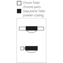 Top Light Puk Quartett LED Pendelleuchte, Gehäuse
