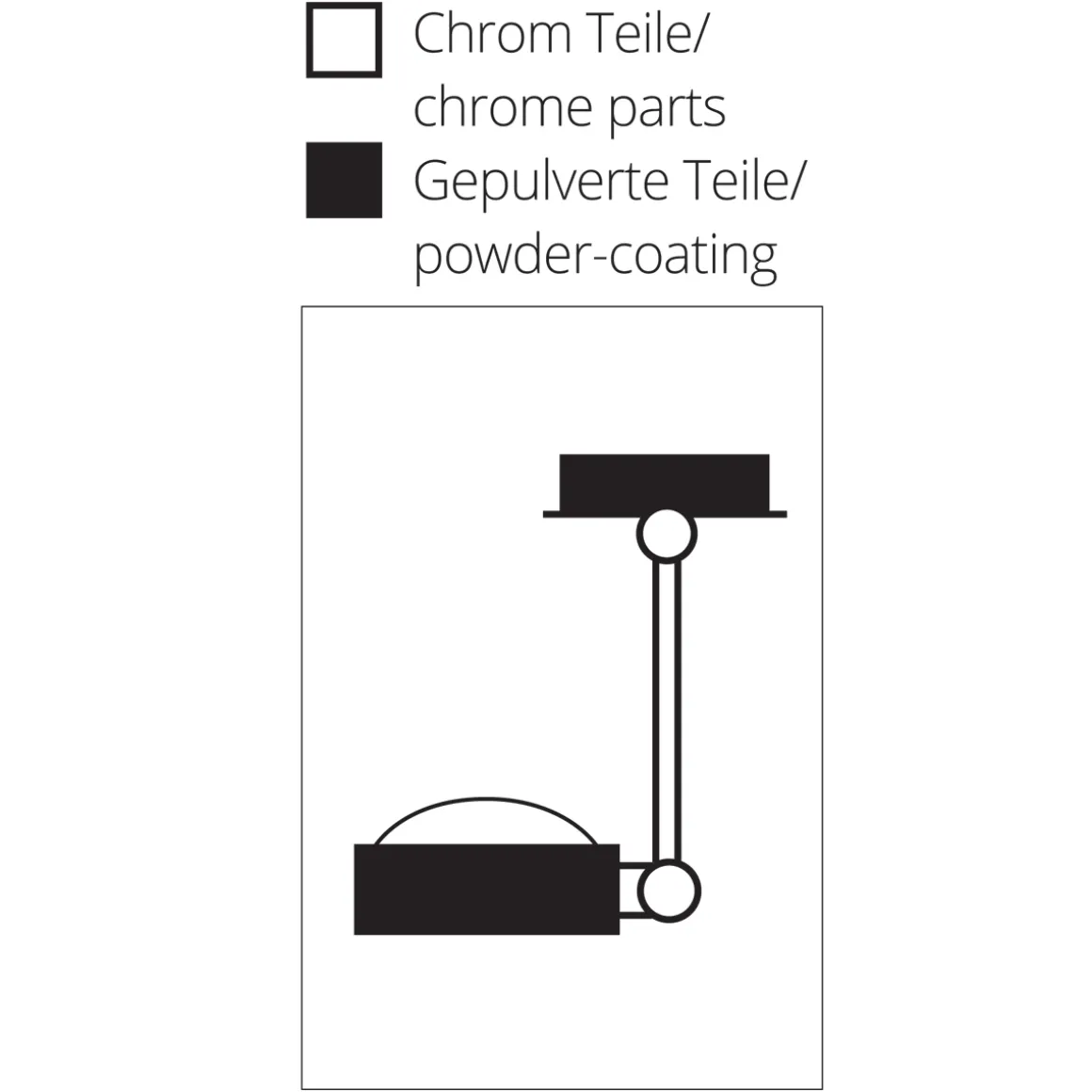 Top Light Puk Wing Single LED Wand- / Deckenleuchte, 30 cm, Gehäuse