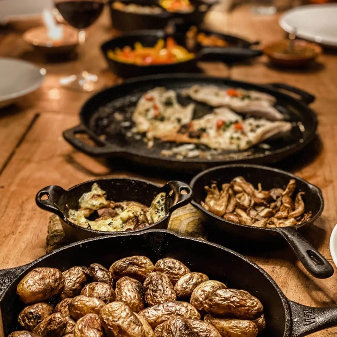 Valhal Outdoor Plancha / Feuerpfanne 35 cm mit zwei Griffen