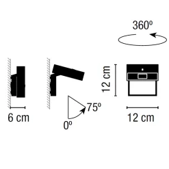 Vibia Alpha 7940 Wandleuchte