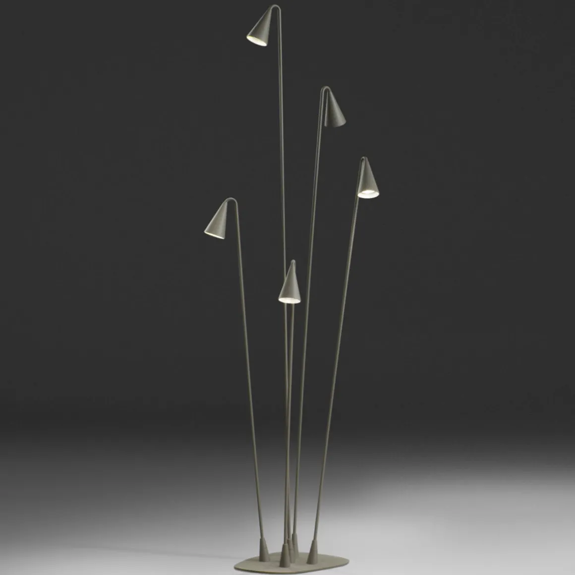 Vibia Brisa LED Außenleuchte, 5-flg.