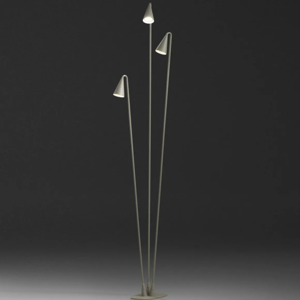 Vibia Brisa LED Außenleuchte, 3-flg.