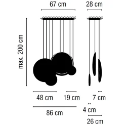 Vibia Cosmos 2516 Pendelleuchte